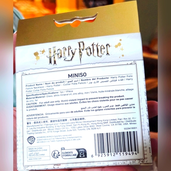 Felix Felicis NecklaceFelix Felicis and Deathly Hallows charm necklace - Picture 2 of 2